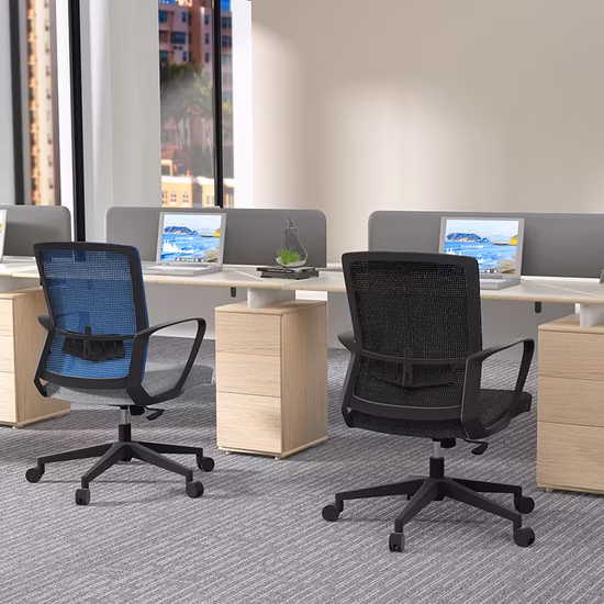 617 메시 등받이가 있는 인체공학적 패브릭 시트, 사무실 중역용 책상, 컴퓨터 사무실 의자, 맞춤 제작 사례, 학교, 서재, 회의 의자