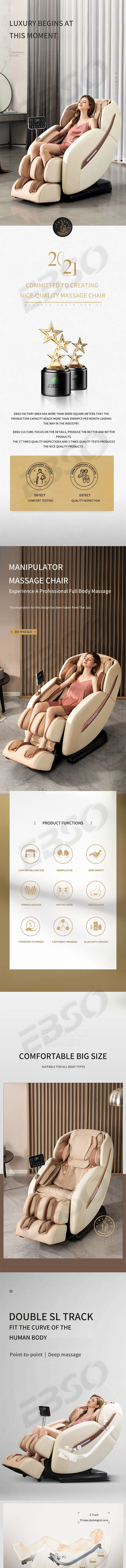 Durable Using Low Price Exclusive Premium Modern Recliner Luxury Massage Chair