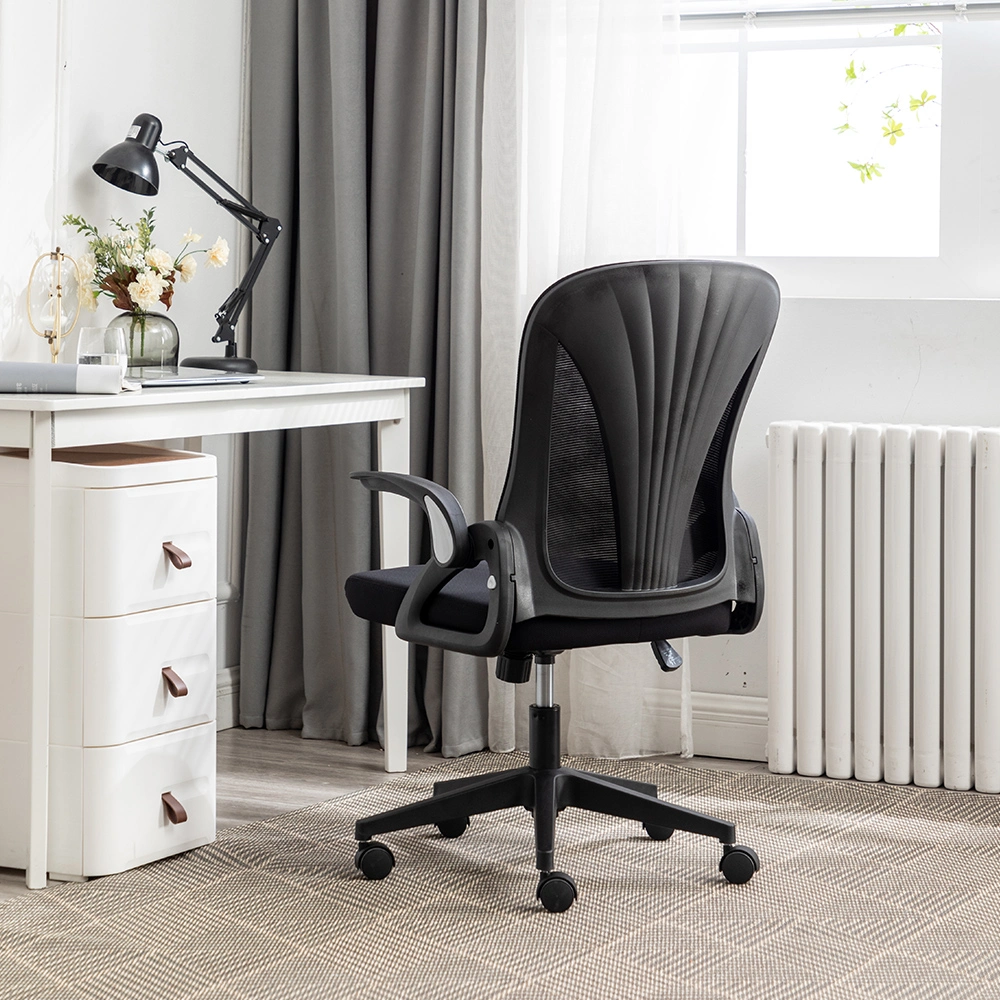 High Quality Office Room Black Fabric Mesh Swivel Chair