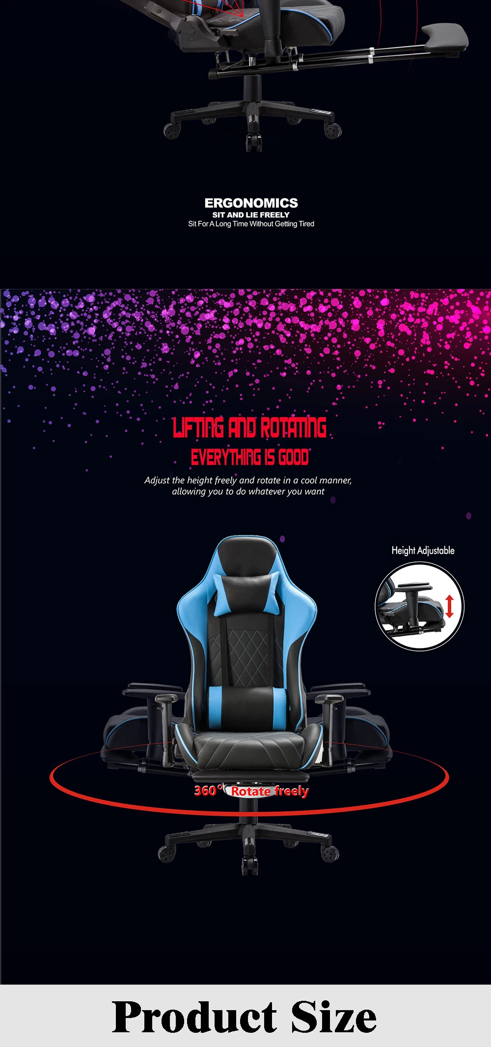 Newest Design New Fashion Custom Deals PU Leather Scorpion PRO Black Office Gamer Gaming Chair for Computer PC Game